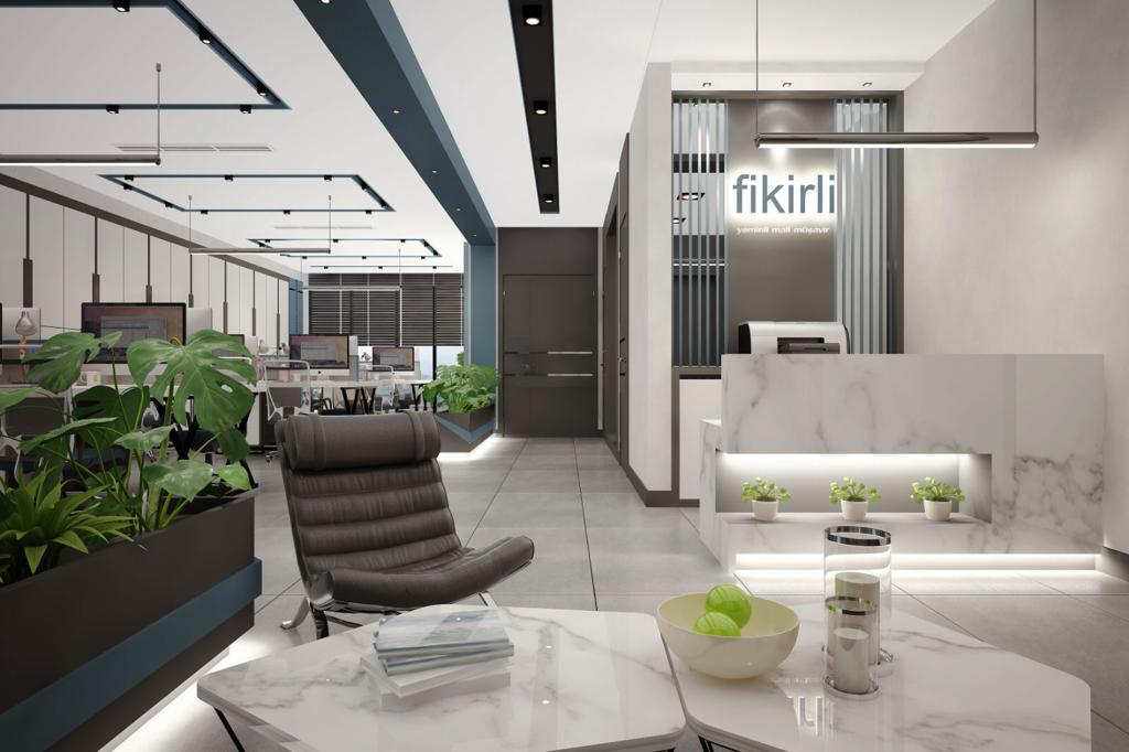 İlk izlenimden günlük çalışma düzenine. ofis iç mimari uygulama görseli 1