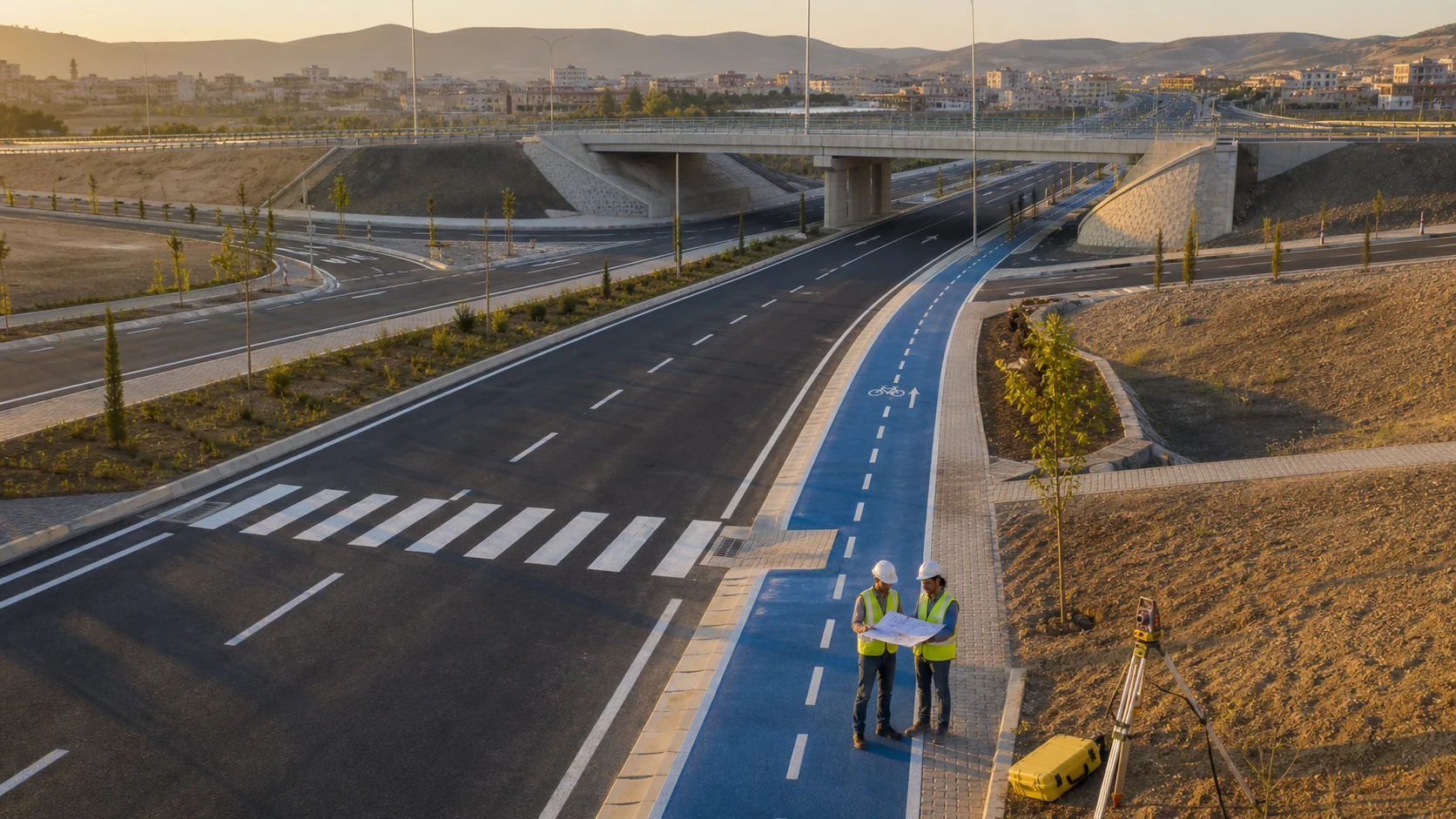 Ulaştırma mühendisliği kapsamında yol, kavşak ve saha ölçümü
