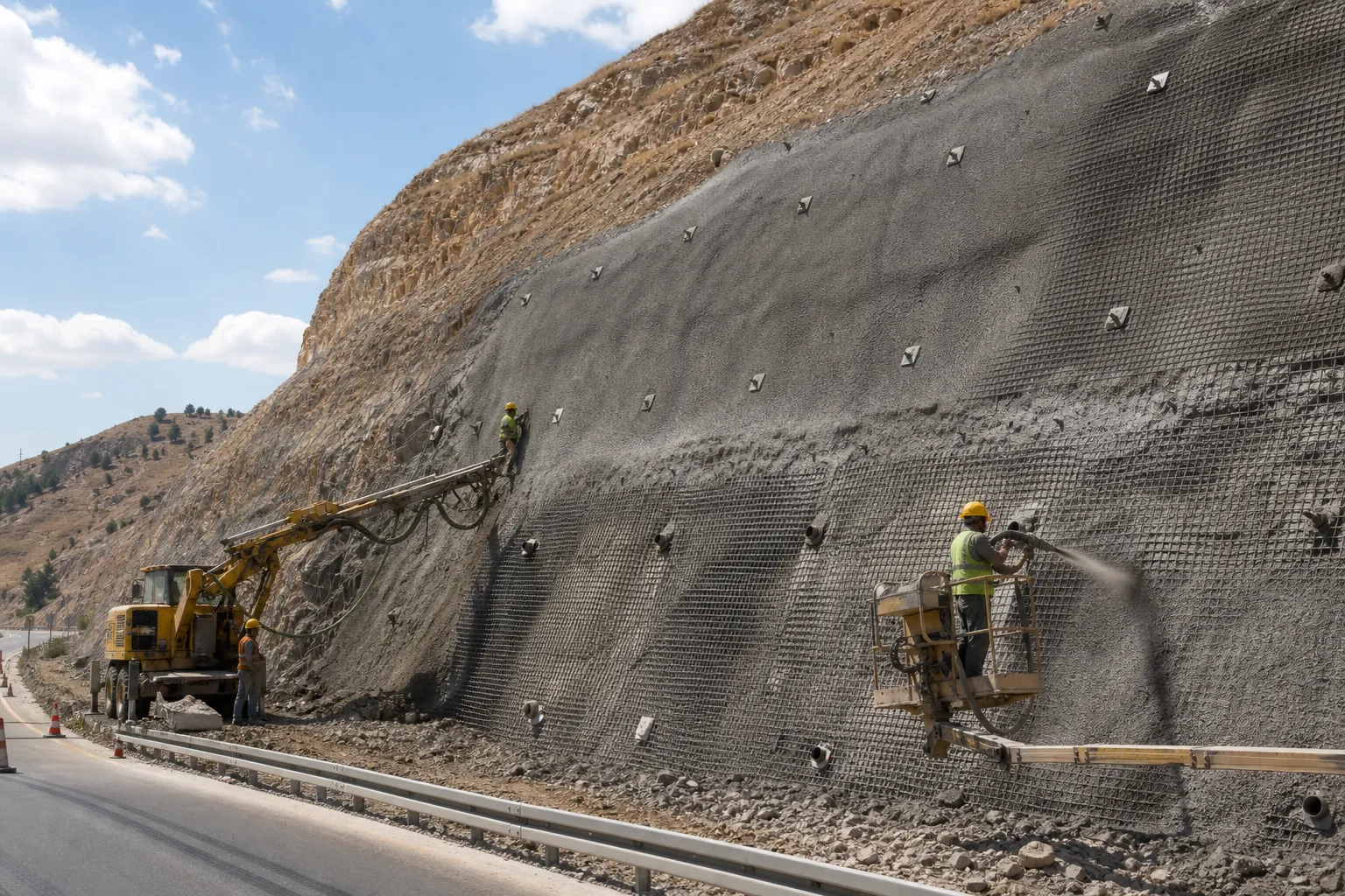 Zemin Çivisi, Shotcrete ve Şev Stabilizasyonu planlama ve uygulama süreci